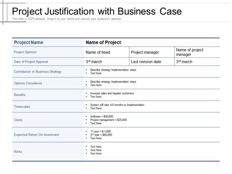 Business Justification Business Case Template Word 13 Business Case