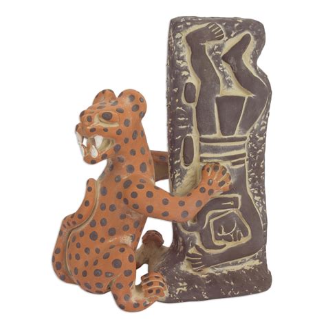 Unicef Market Pre Hispanic Museum Replica Sculpture Olmeca Jaguar