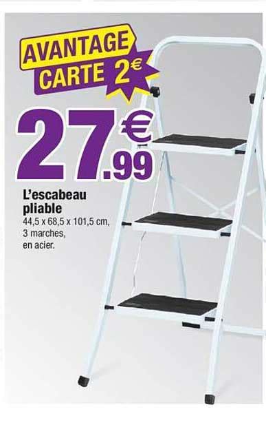 Promo L Escabeau Pliable Chez Bazarland ICatalogue Fr