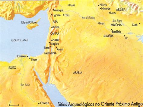 Que Lugar Mencionado Na Bíblia Os Europeus Localizavam No Oriente - ESBOÇOS DE SERMÕES: MAPAS BÍBLICOS ORIENTE MÉDIO