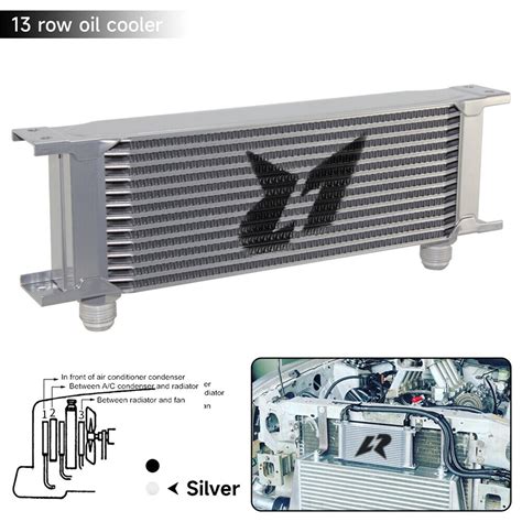 LR Universal 13Row AN10 Engine Transmission 248mm Oil Cooler Silver EBay