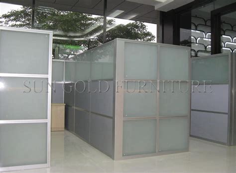 Popular Cheap Office Used Low Half Glass Wall Partition Sz Ws587 Office Partition Wall And