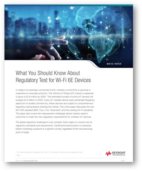 What You Should Know About Regulatory Test For Wi Fi E Devices