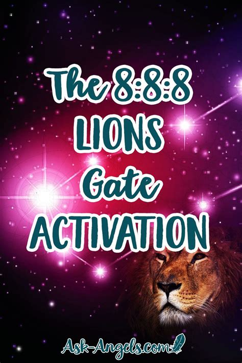 The 888 Lions Gate Activation This Gateway Creates An Incredible