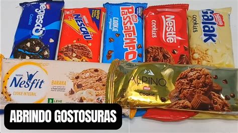 Abrindo Cookies Nestl Nesfit Alpino Negresco Nescau Passatempo