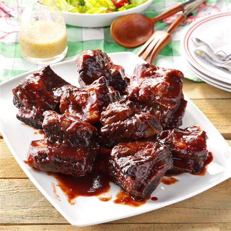 barbecued beef ribs recipe     taste  home