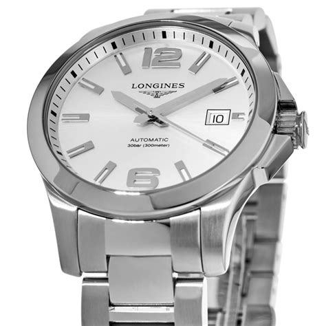 Longines Conquest Silver Dial Stainless Steel Mens Watch L37764766