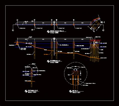 Pipeline Section Dwg Section For Autocad • Designs Cad