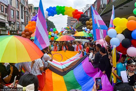 Pride parade in Kathmandu on Gai Jatra