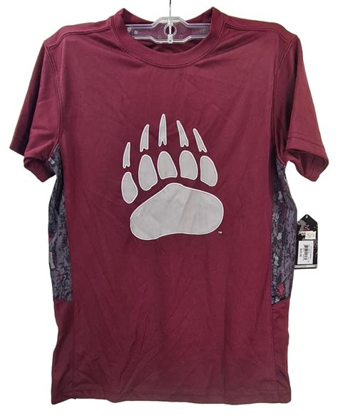 Colosseum Youth Montana Grizzlies Cutter Crew Neck T Shirt Maroon