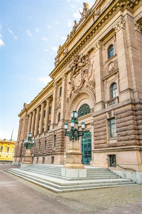 Swedish Parliament House in Stockholm Editorial Stock Image - Image of ...