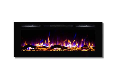 Regal Flame Lw2050wl Gl Fusion 50 In Log Built In Ventless Recessed Wall Mounted Electric