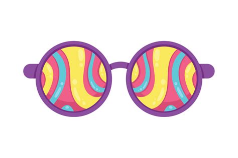 Hippie Sunglasses Accessory Vector Art At Vecteezy