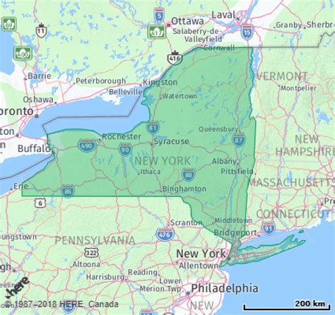 New York State Zip Code Map - Printable Map