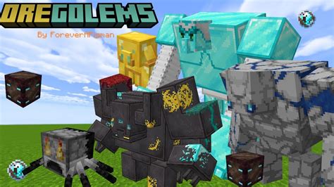 Ore Golems Addon Minecraft Bedrock 1 19 YouTube