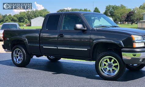 2005 Chevrolet Silverado 1500 Wheel Offset Slightly Aggressive Leveling Kit 472356 Custom