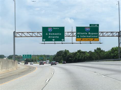 Georgia Interstate 85 Northbound Cross Country Roads