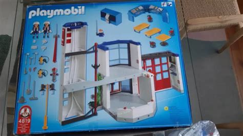 Playmobil Caserne Des Pompiers Avec Sa Bo Te Plan De Montage