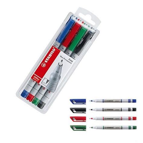 Stabilo Write 4 All Marker Fine 0 7mm SS13716 Permanent Markers