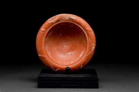 Ancient Roman Terra Sigillata Bowl with Barbotine - Catawiki