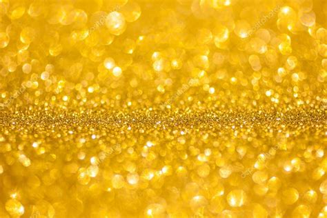 Golden Glitter Christmas Abstract Background Shiny Golden Lights