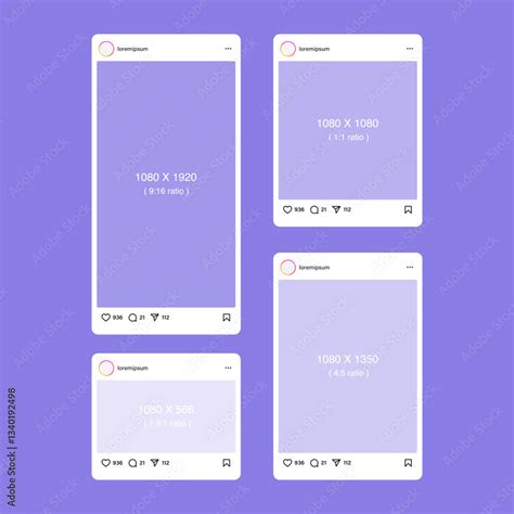 instagram post mockup frame social media  social network template