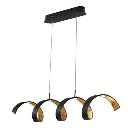 Lutec Helix Pendelleuchte Gold Schwarz Led Helix S Ner Lampe De