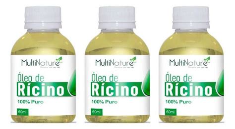 Kit 3 Óleo De Ricino 100 Puro Crescimento Capilar Original