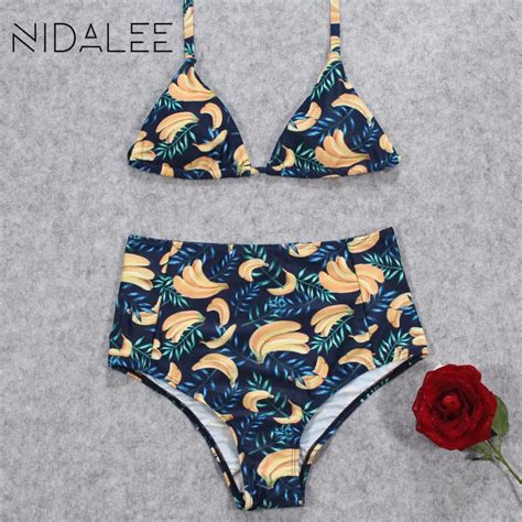 Printing Floral High Waist Bikini Sexy Beach Women Swimwear