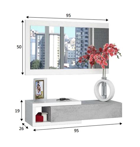 Mueble Para Recibidor Con Espejo Nara Daui Home