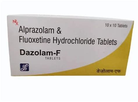 Alprazolam Fluoxetine Hydrochloride Tablets 025 Mg At Rs 820stripe