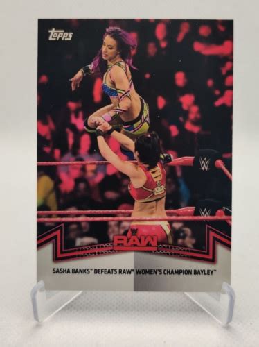 Topps Wwe Womens Division Matches And Moments Raw Sasha Banks