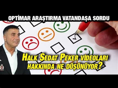 Hilmi Daşdemir o anketi açıkladı Halk Sedat Peker videoları hakkında