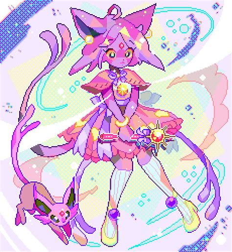 133763 Safe Artistdesiraesalmark Eeveelution Espeon Fictional Species Mammal Anthro