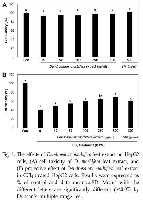 Protective Effect Of Dendropanax Morbifera Leaf Extract On CCl 4