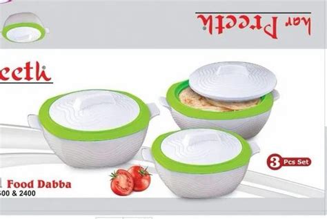 Plastic Hot Box Set Size 500ml 10000ml Rs 350 Set Mon Ami ID