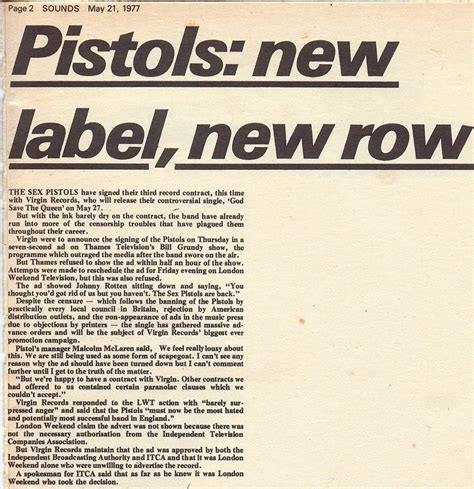 Sex Pistols Official On Twitter This Day In Sex Pistols History