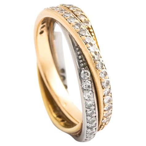 Diamond Gold 18k Ring For Sale at 1stDibs