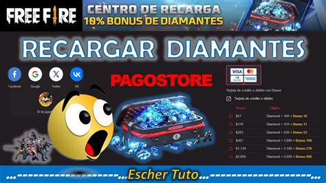 C Mo Recargar Diamantes Por Pagostore Para Free Fire Youtube