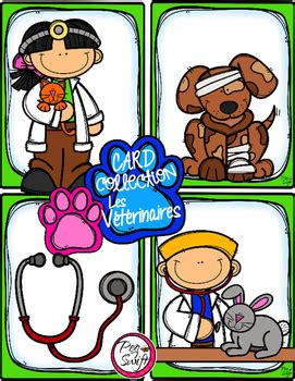 French Word Wall Vet LES VÉTÉRINAIRES by Peg Swift French Immersion