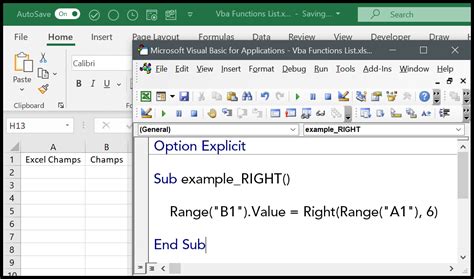 Vba Right Function In Excel Explained Syntax Examples Vbaf Hot Sex Picture