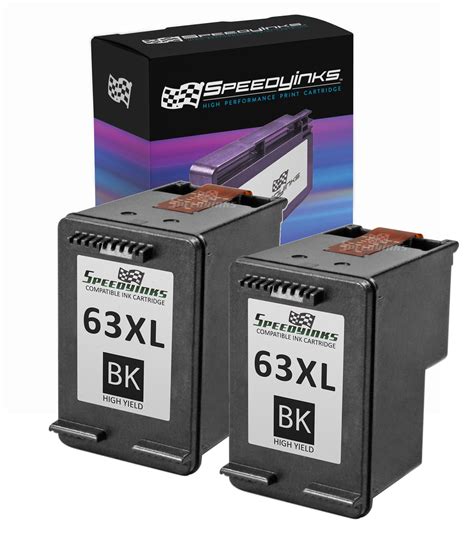 Speedy Inks Remanufactured Cartridge Replacement For 63xl F6u64an High Yield Black 2 Pack