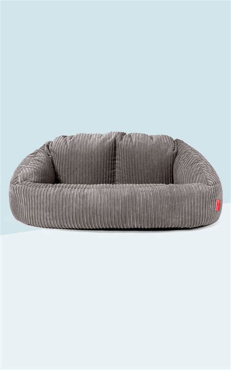 Lounge Pug Pom Pom Large Bean Bag For Adults Mammoth Giant Beanbag Uk Charcoal Grey