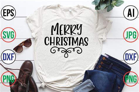 Merry Christmas Svg Cut File By Orpitabd TheHungryJPEG