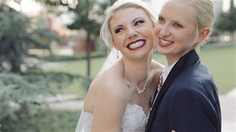 These Two Brides Are So Romantic Beautiful Same Sex Wedding Video YouTube