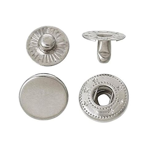 Amazon Sets Mm Metal Snap Fasteners Press Stud Rounded