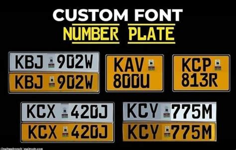 Number Plates In Kenya