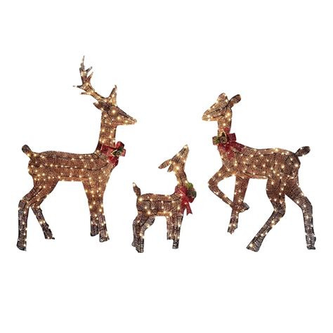 Vibrant Christmas Lights Reindeer Decorations For A Festive Atmosphere