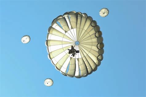 Premium Photo | Static line parachute