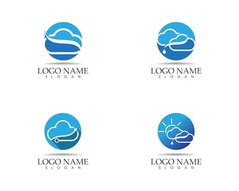 Premium Vector Cloud Icon Logo Design Template